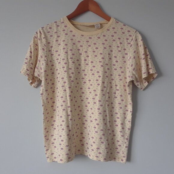 Vintage 90s Carroll Reed 100% Cotton Floral T-Shirt - Picture 2 of 7